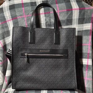 Michael Kors Gray and Black Briefcase